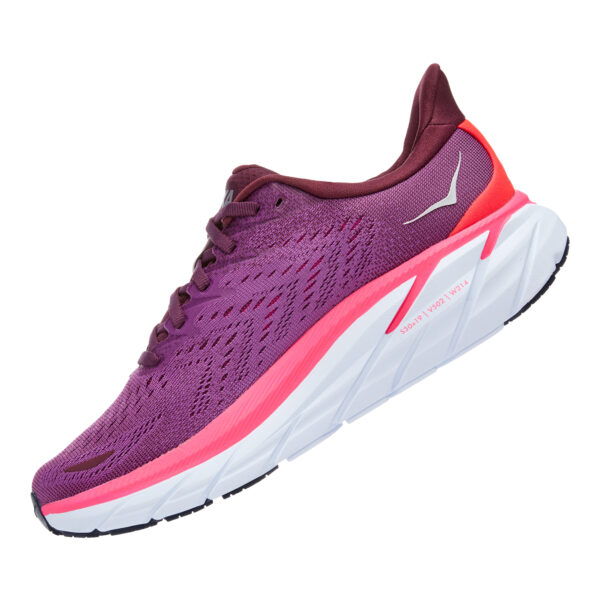 Hoka Women's Clifton 8 - Grape Wine/Beautyberry - Image 5
