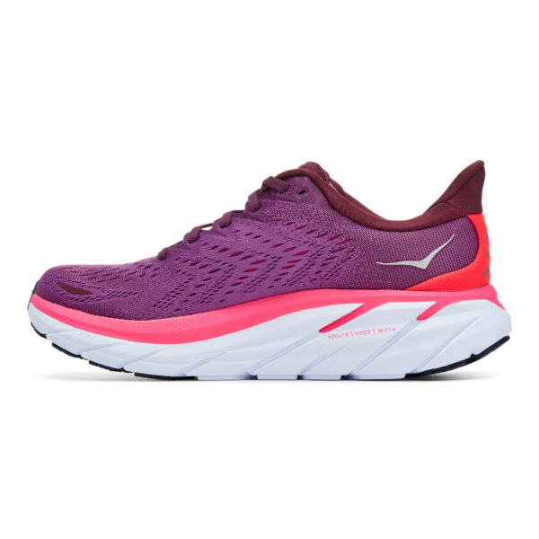 Hoka Women's Clifton 8 - Grape Wine/Beautyberry - Image 6