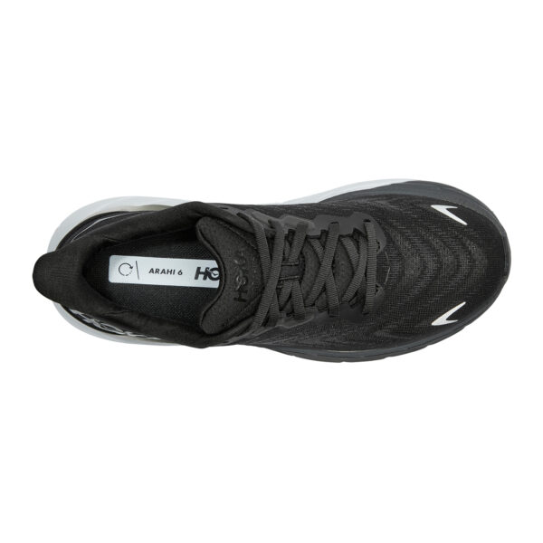 Hoka Women's Arahi 6 Wide - Black/White - Image 5
