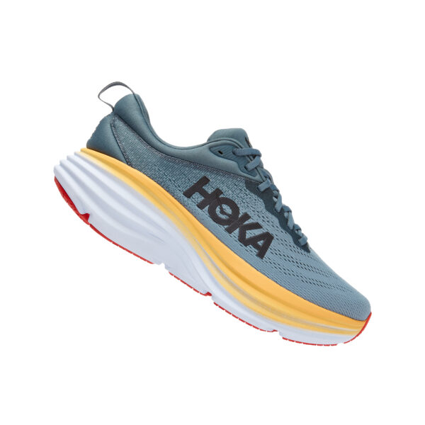 Hoka Men's Bondi 8 - Goblin Blue/Mountain Spring - Image 3