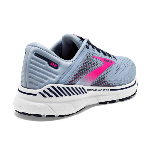Brooks Women's Adrenaline GTS 22 - Kentucky Blue/Peacoat/Pink - Image 4