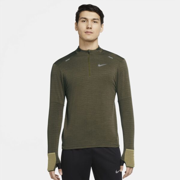 Nike Men's Therma-FIT Repel Element 1/2 Zip Top - Rough Green/Coriander/Reflective Silv