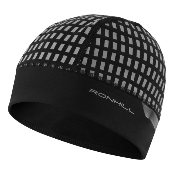 Ronhill Afterhours Beanie - Black/BrWhite/Rflct