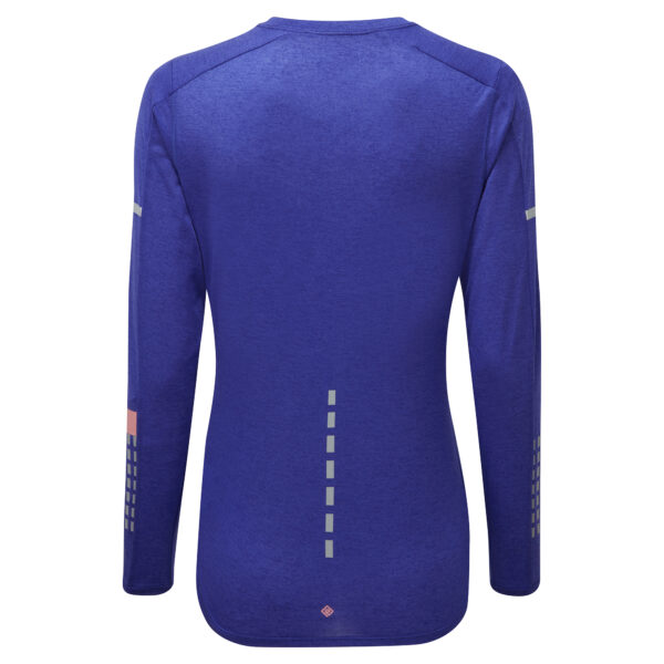 Ronhill Women's Tech Afterhours L/S Tee - Indigo/Blush/Reflective - Image 2