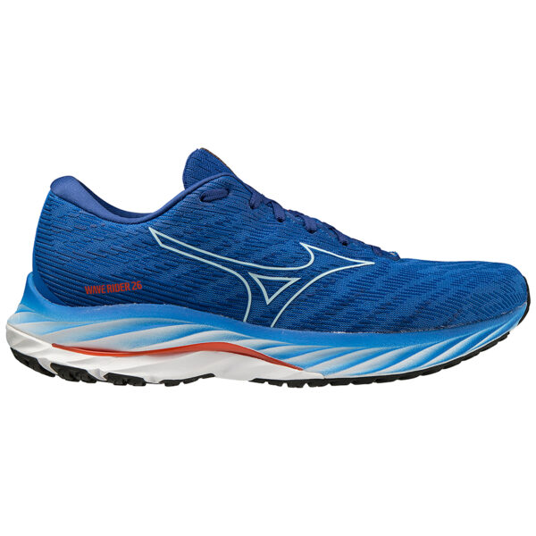 Mizuno Men's Wave Rider 26 - Super Sonic/Ice Water/Cherry Tomato