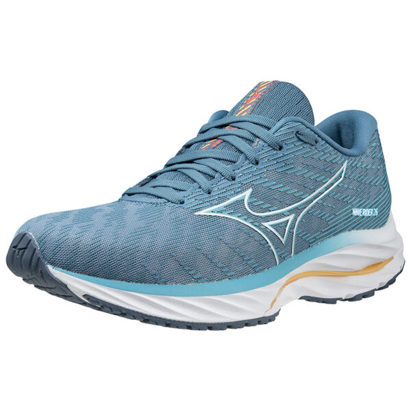 Mizuno Women's Wave Rider 26 - Mountain Spring/White/Flax - Image 3