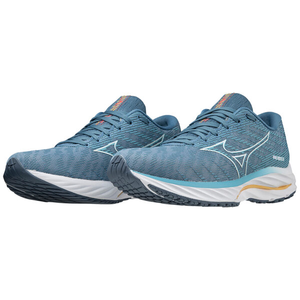 Mizuno Women's Wave Rider 26 - Mountain Spring/White/Flax - Image 7