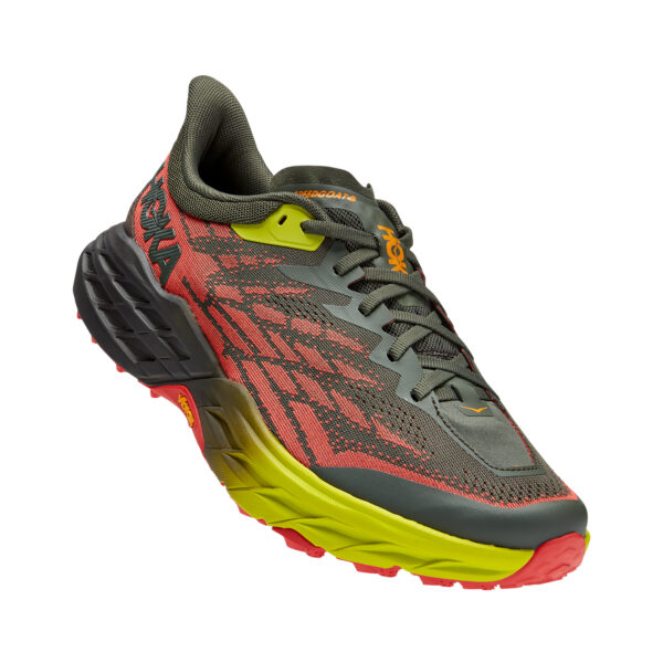 Hoka Men's Speedgoat 5 - Thyme/Fiesta - Image 5