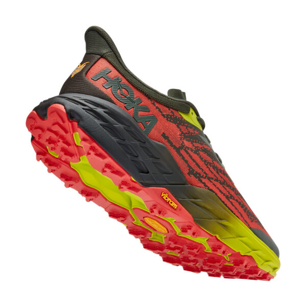 Hoka Men's Speedgoat 5 - Thyme/Fiesta - Image 7