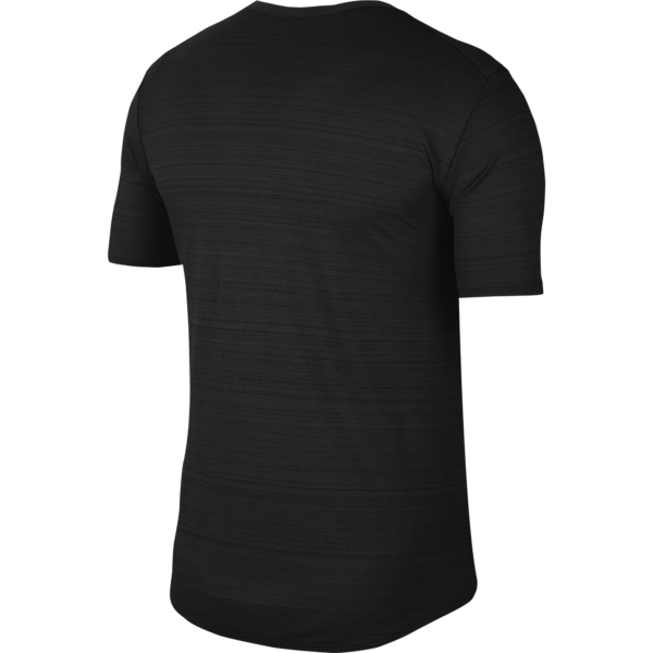 Nike Men's Miler Top - Black/Reflective Silver - Image 2
