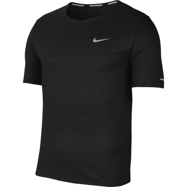 Nike Men's Miler Top - Black/Reflective Silver