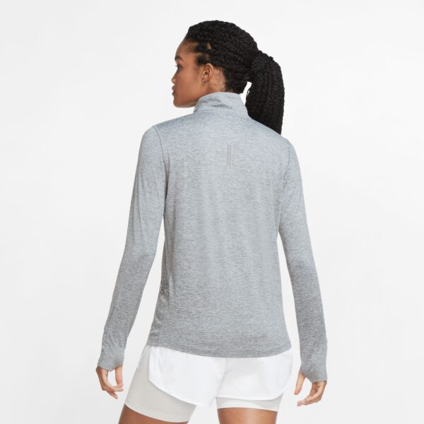 Nike Women's Element 1/2 Zip Top - Smoke Grey/Lt Smoke Grey/Reflective Silver - Image 4