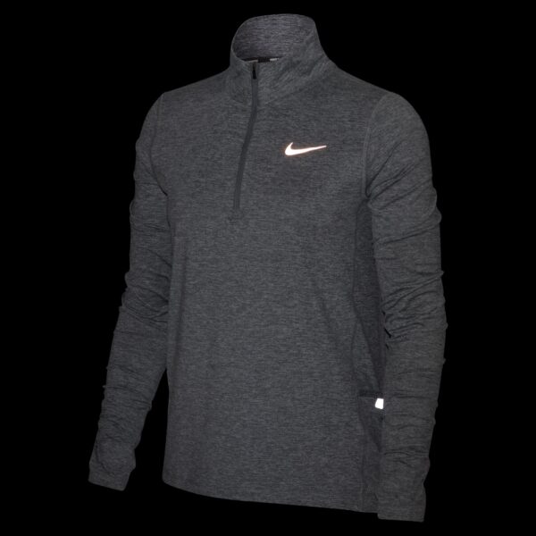 Nike Women's Element 1/2 Zip Top - Smoke Grey/Lt Smoke Grey/Reflective Silver - Image 9