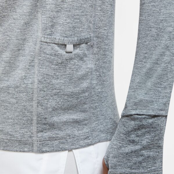 Nike Women's Element 1/2 Zip Top - Smoke Grey/Lt Smoke Grey/Reflective Silver - Image 7