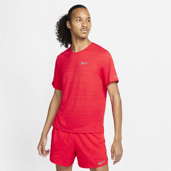 Nike Men's Miler Top - University Red/Reflective Silv