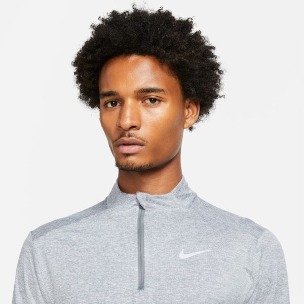 Nike Men's Dri-FIT Element 1/2 Zip Top - Smoke Grey/Grey Fog/Htr/Reflective Silv - Image 4