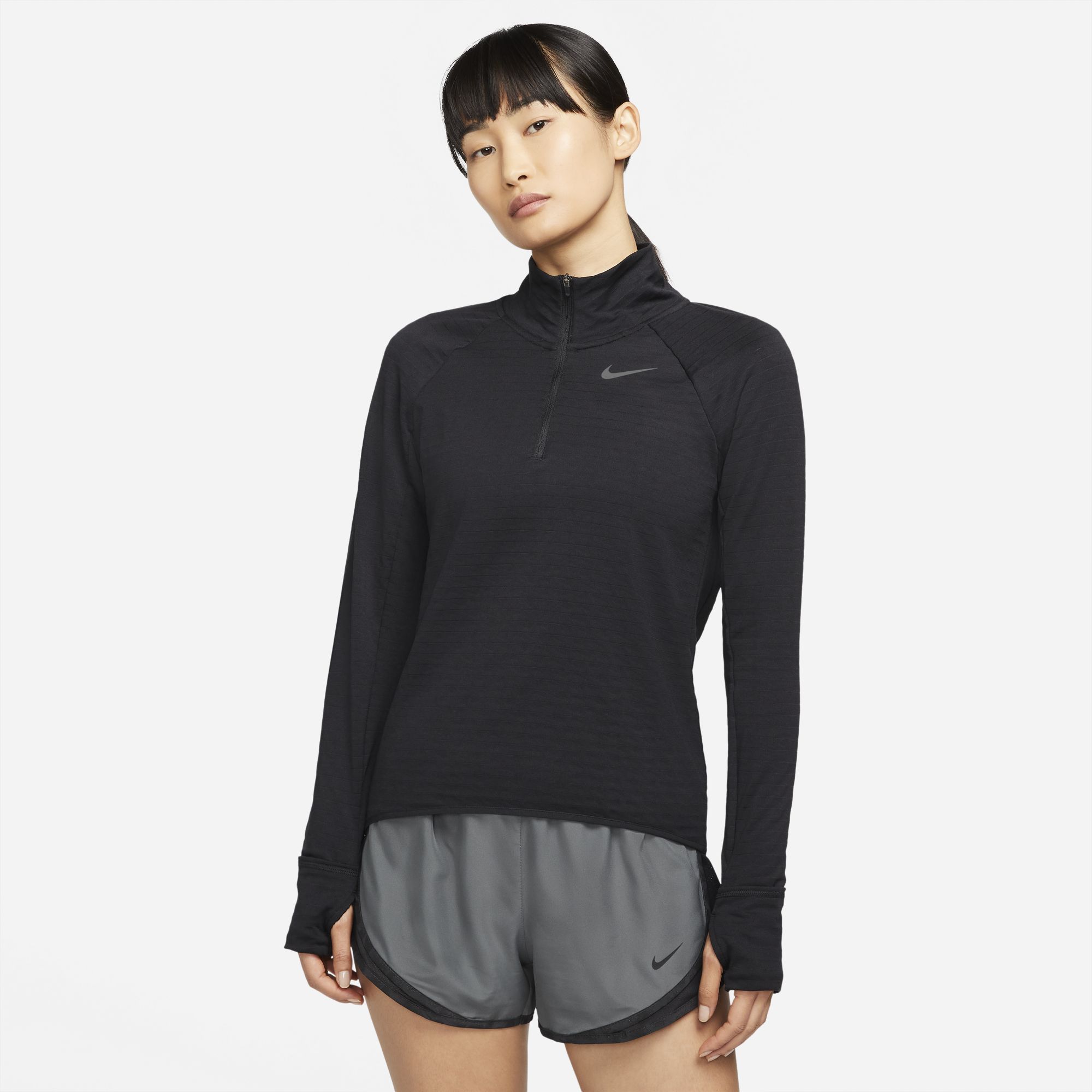 Nike Womens Element Half Zip Top - Black