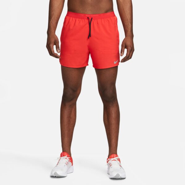 Nike Men's Stride 5" Brief-Lined Shorts - University Red/Black/Reflective Silv - Image 4