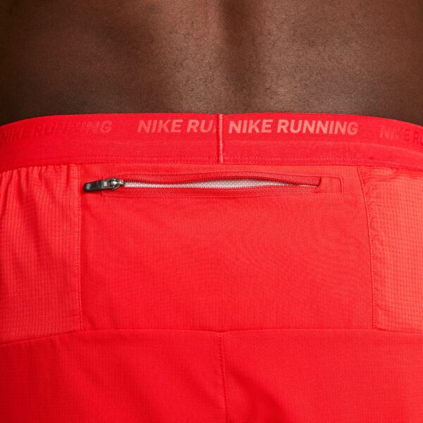 Nike Men's Stride 5" Brief-Lined Shorts - University Red/Black/Reflective Silv - Image 6