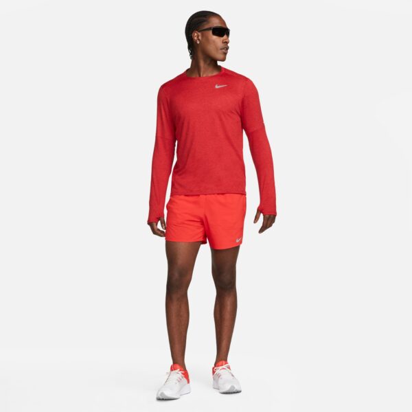 Nike Men's Stride 5" Brief-Lined Shorts - University Red/Black/Reflective Silv - Image 5