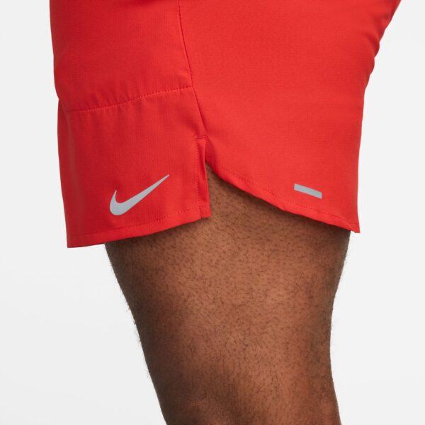 Nike Men's Stride 5" Brief-Lined Shorts - University Red/Black/Reflective Silv - Image 7