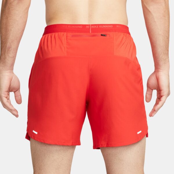 Nike Men's Stride 7" Brief-Lined Shorts - University Red/Black/Reflective Silv - Image 2