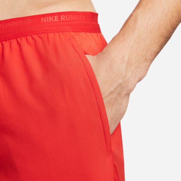 Nike Men's Stride 7" Brief-Lined Shorts - University Red/Black/Reflective Silv - Image 5