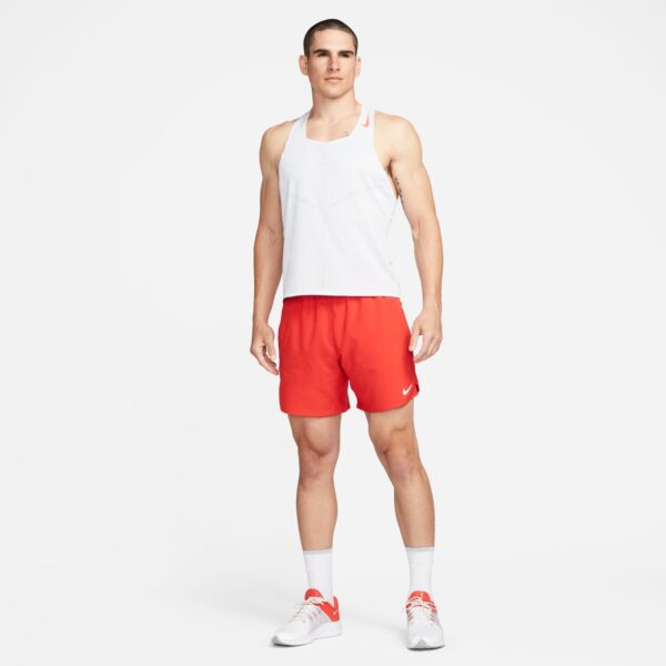 Nike Men's Stride 7" Brief-Lined Shorts - University Red/Black/Reflective Silv - Image 7