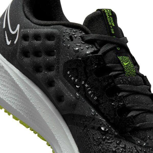 Nike Men's Air Zoom Pegasus 39 Shield - Black/White/Dk Smoke Grey/Volt - Image 11