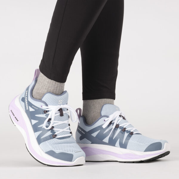 Salomon Women's Glide Max - Angel Falls/White/Orchid Bloom - Image 7