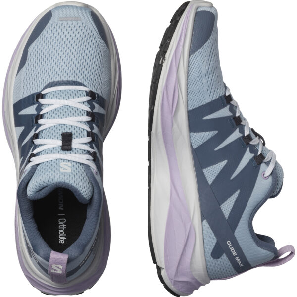 Salomon Women's Glide Max - Angel Falls/White/Orchid Bloom - Image 4