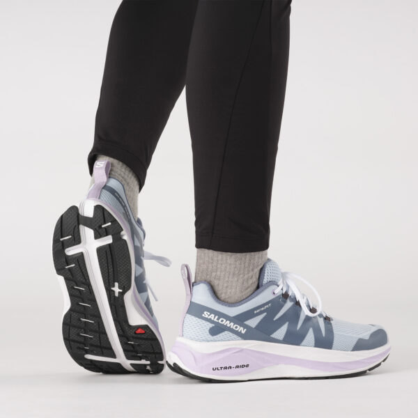 Salomon Women's Glide Max - Angel Falls/White/Orchid Bloom - Image 8