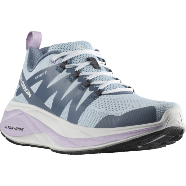 Salomon Women's Glide Max - Angel Falls/White/Orchid Bloom - Image 3