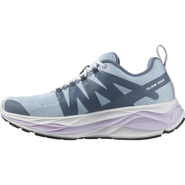 Salomon Women's Glide Max - Angel Falls/White/Orchid Bloom - Image 2