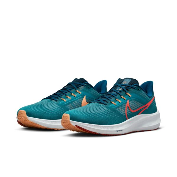 Nike Men's Air Zoom Pegasus 39 - Bright Spruce/Lt Crimson/Valerian Blue - Image 3