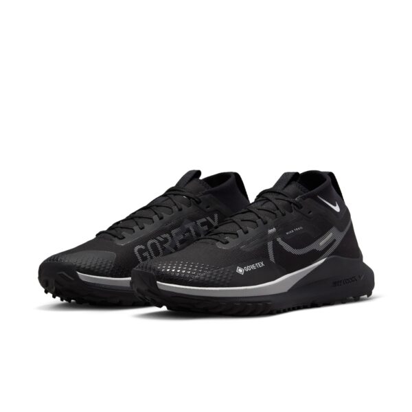 Nike Men's React Pegasus Trail 4 GTX - Black/Wolf Grey/Reflect Silver - Image 3