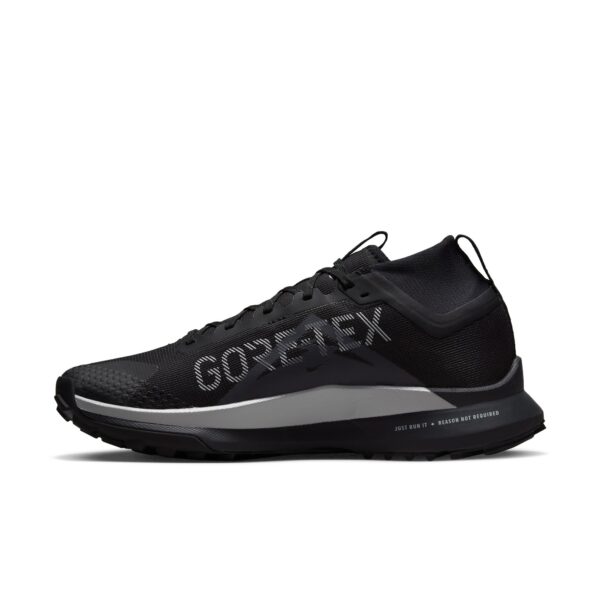 Nike Men's React Pegasus Trail 4 GTX - Black/Wolf Grey/Reflect Silver - Image 2