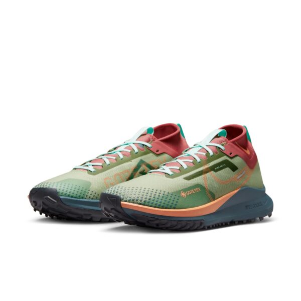 Nike Men's React Pegasus Trail 4 GTX - Alligator/Orange Trance/Mint Foam - Image 3