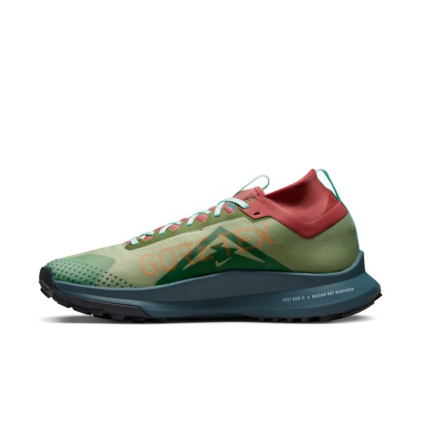 Nike Men's React Pegasus Trail 4 GTX - Alligator/Orange Trance/Mint Foam - Image 2
