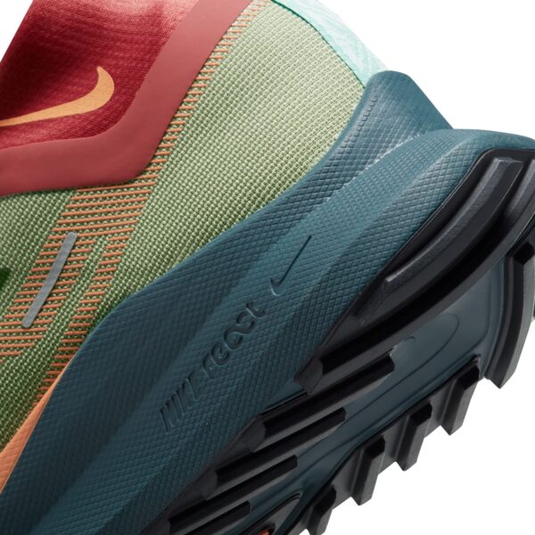 Nike Men's React Pegasus Trail 4 GTX - Alligator/Orange Trance/Mint Foam - Image 9