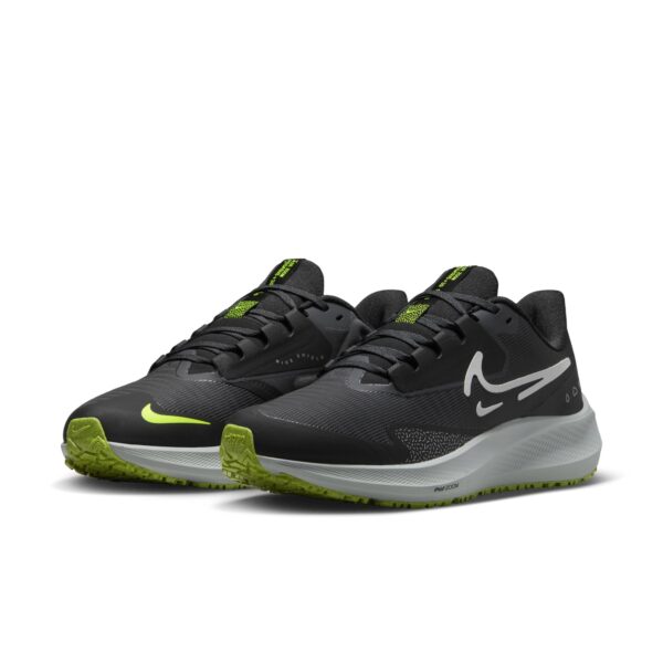 Nike Women's Air Zoom Pegasus 39 Shield - Black/White/Dk Smoke Grey/Volt - Image 3