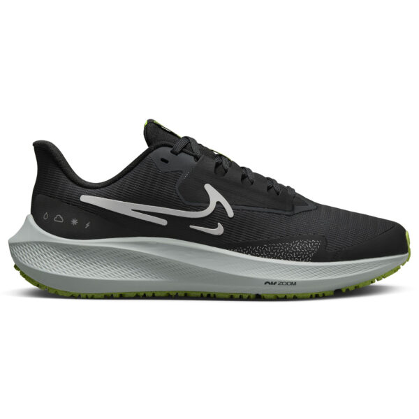 Nike Women's Air Zoom Pegasus 39 Shield - Black/White/Dk Smoke Grey/Volt