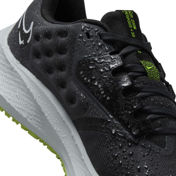 Nike Women's Air Zoom Pegasus 39 Shield - Black/White/Dk Smoke Grey/Volt - Image 10