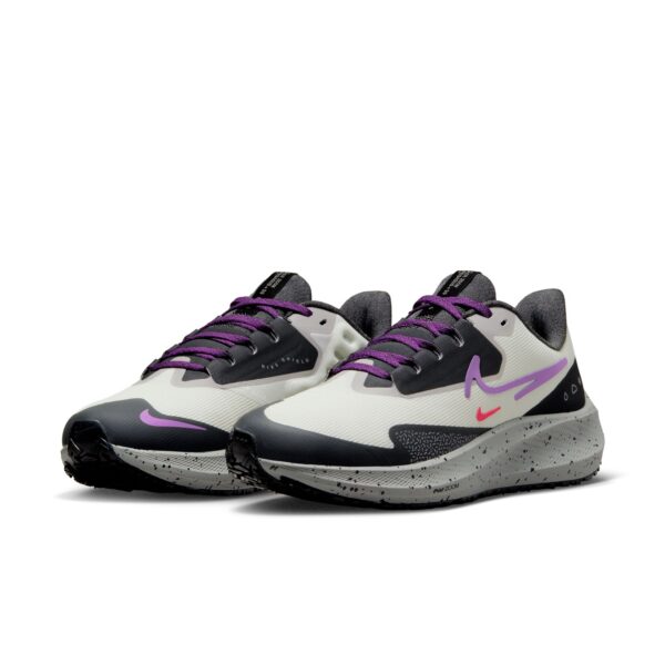 Nike Women's Air Zoom Pegasus 39 Shield - Light Bone/Vivid Purple/Cobblestone - Image 3