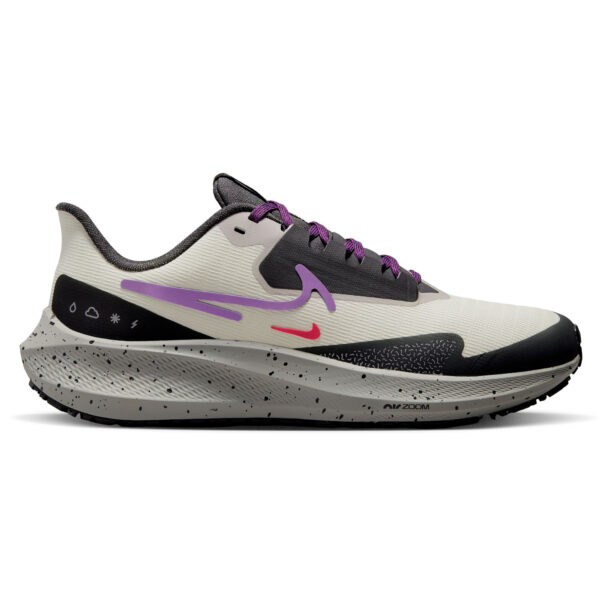 Nike Women's Air Zoom Pegasus 39 Shield - Light Bone/Vivid Purple/Cobblestone