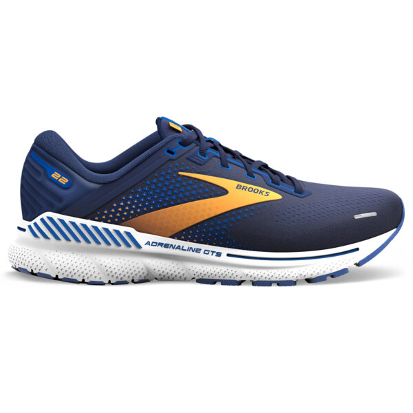 Brooks Men's Adrenaline GTS 22 Wide - Peacoat/Orange/White