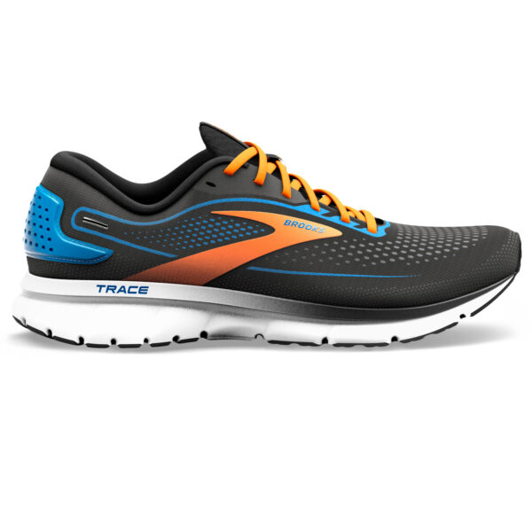 Brooks Men's Trace 2 - Black/Classic Blue/Orange