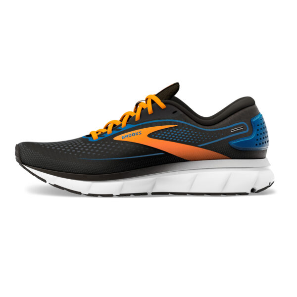 Brooks Men's Trace 2 - Black/Classic Blue/Orange - Image 2