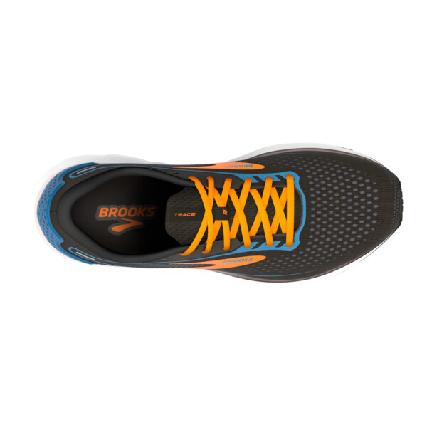 Brooks Men's Trace 2 - Black/Classic Blue/Orange - Image 3