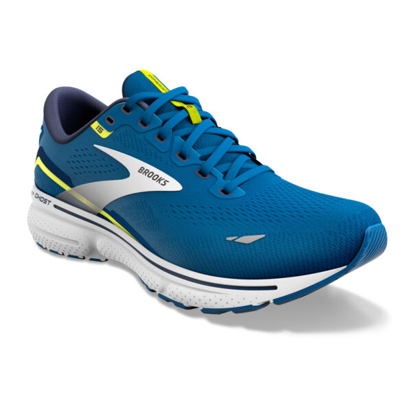 Brooks Men's Ghost 15 - Blue/Nightlife/White - Image 3